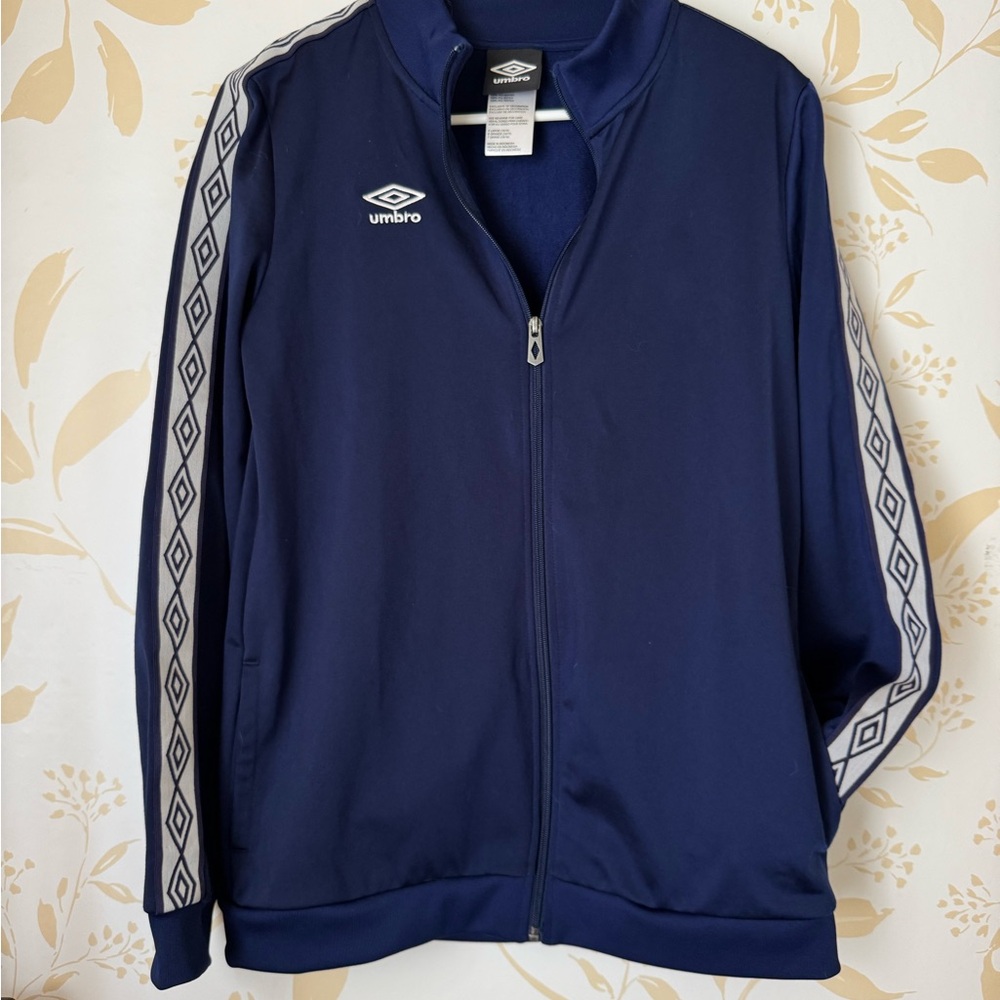 Umbro Dark Blue Zip Up Jacket Youth Sz x large 16/18